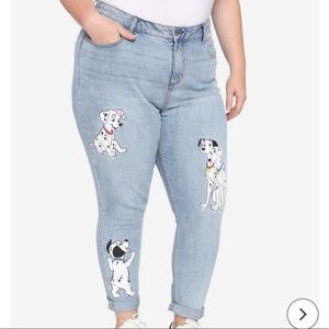 Disney 101 Dalmatians mom jeans Torrid size 24